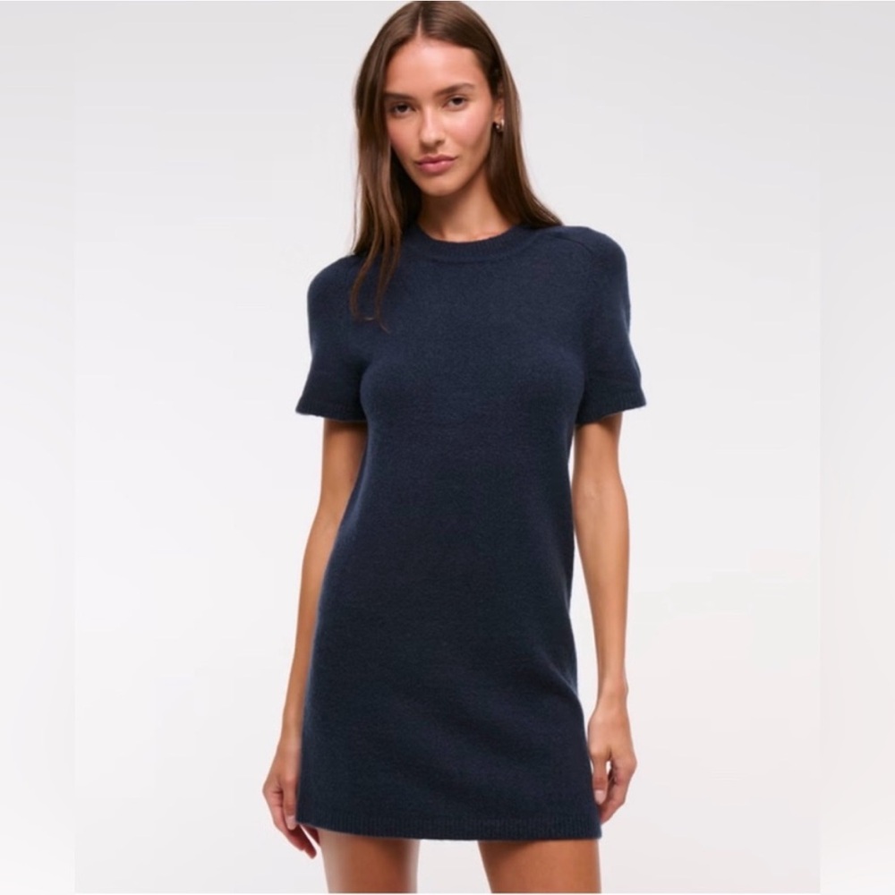 Abercrombie & Fitch Madeline Mini Sweater dress- Navy